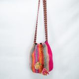 Accessory Purse Franco 100% Peruvian Sheep wool Handmade Rainbow Women