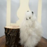 Accessory Alpaca Plush 100% Peruvian alpaca wool Handmade White Decoration Unisex