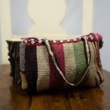 Accessory Purse Rectangular 100% Peruvian Sheep wool Handmade Beige Women