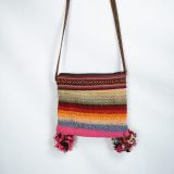 Accessory Purse Square 100% Peruvian Sheep wool Handmade Green Women