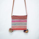 Accessory Purse Square 100% Peruvian Sheep wool Handmade Pink Women