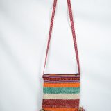 Accessory Purse Square 100% Peruvian Sheep wool Handmade Rainbow Women