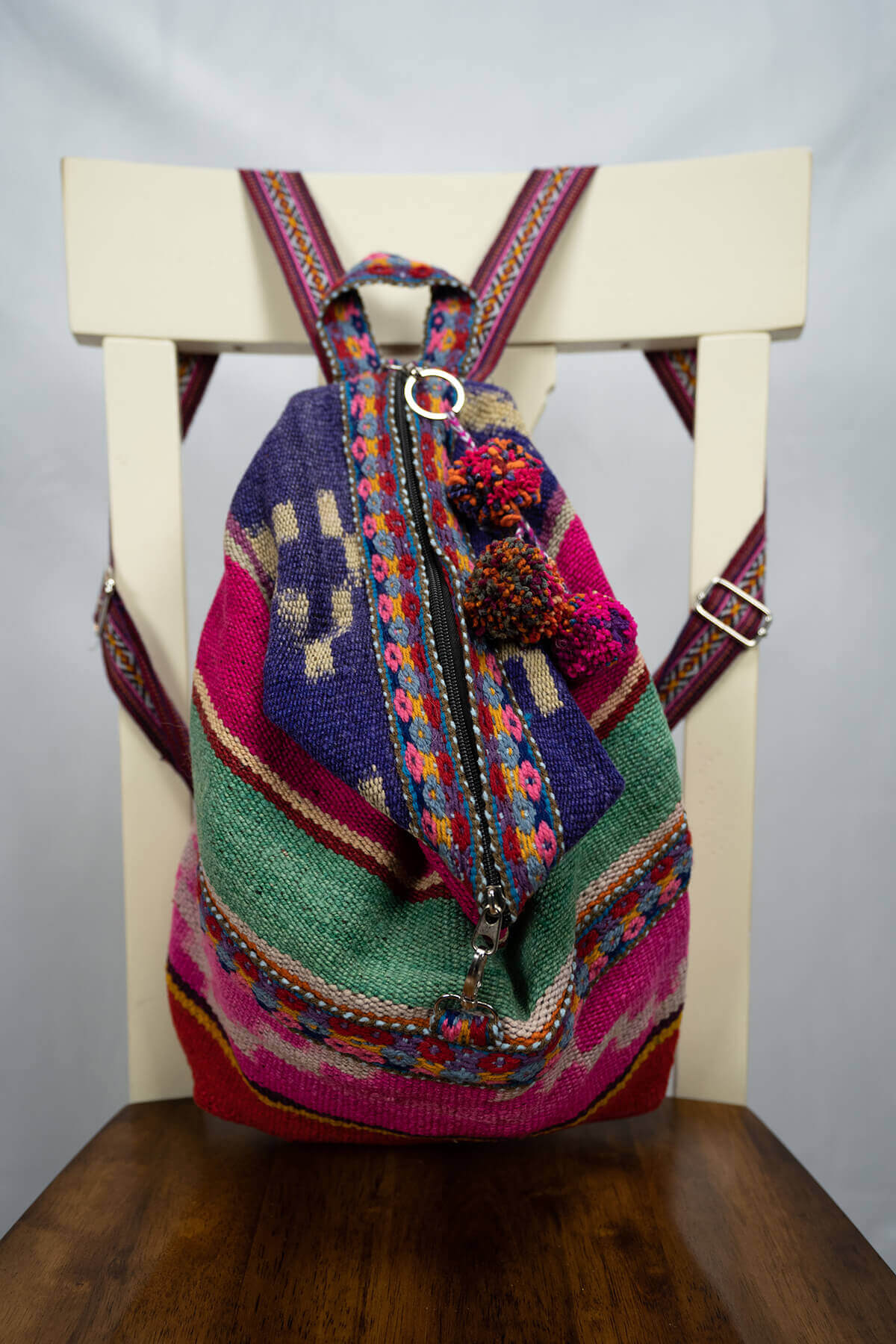 Accessory Backpack 100% Peruvian Sheep wool Handmade Unisex