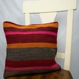 Accessory Cushion Cover 100% Peruvian Sheep wool Handmade Colorful Sofa