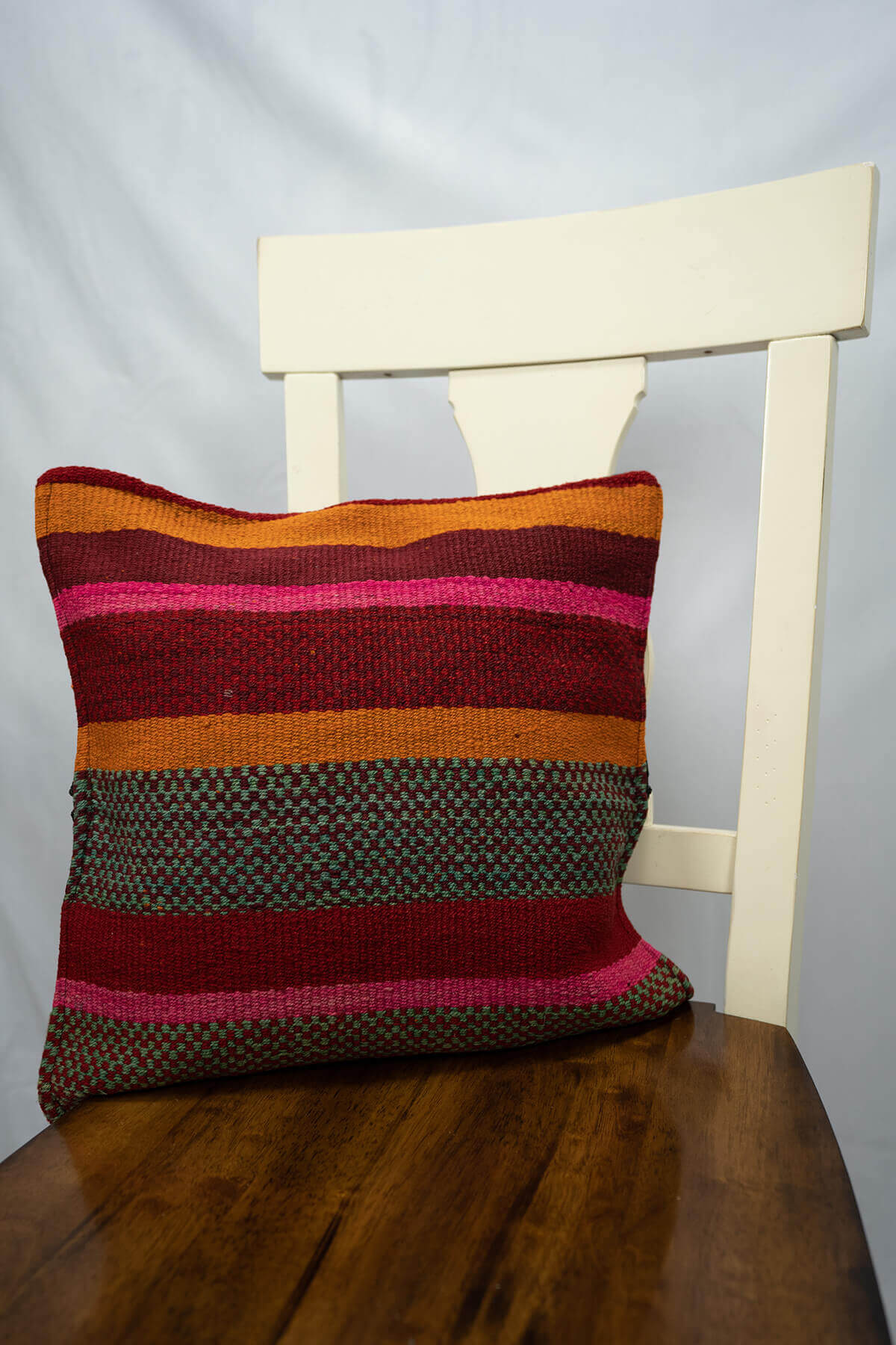 Accessory Cushion Cover 100% Peruvian Sheep wool Handmade Colorful Sofa