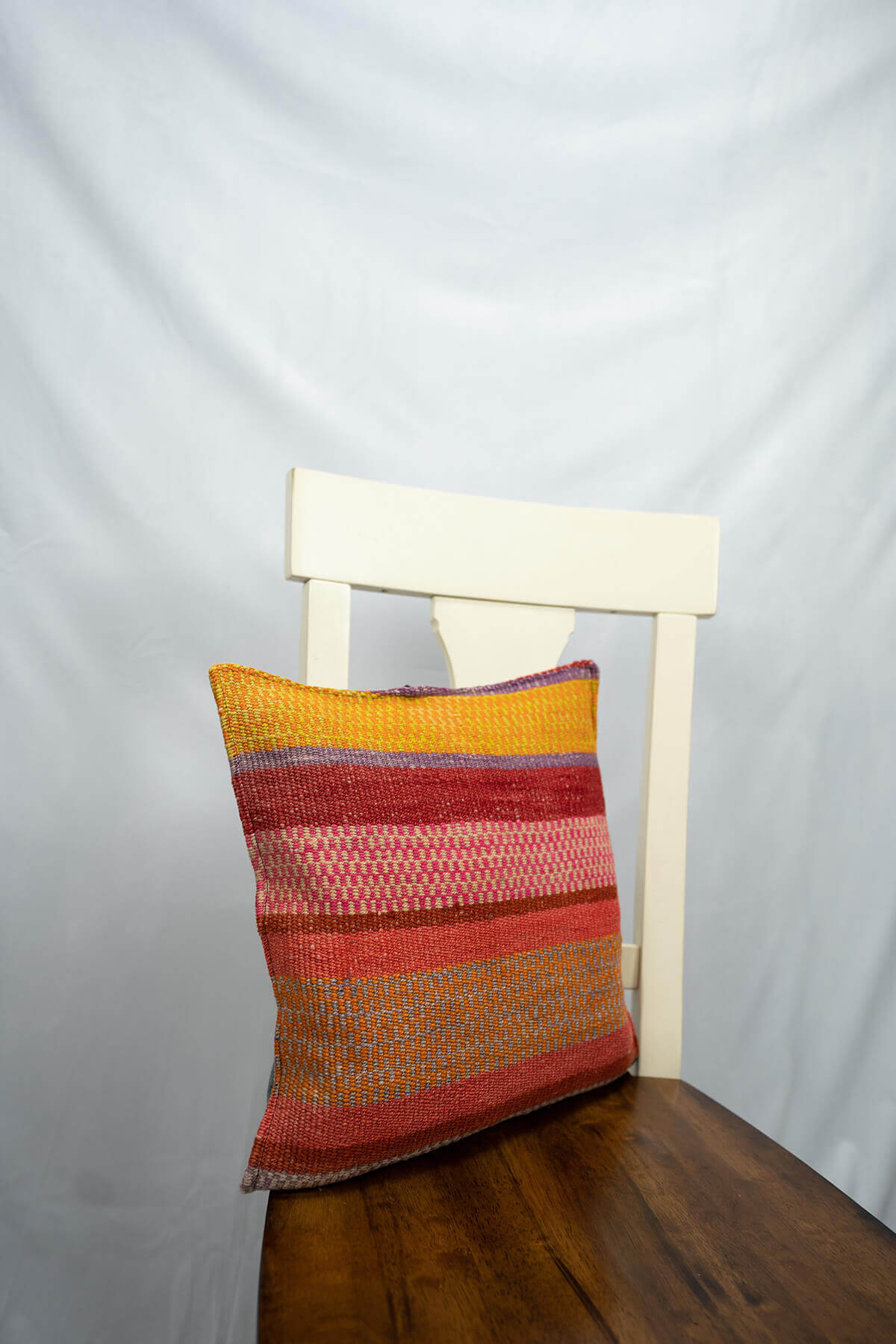 Accessory Cushion Cover 100% Peruvian Sheep wool Handmade Colorful Sofa
