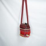 Accessory Purse Franco 100% Peruvian Sheep wool Handmade Brown Women