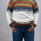 Handmade alpaca wool pullover women detail - soft eco-friendly fiber