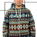 Jacket Cotton wool 100% Peruvian alpaca Handmade Unisex