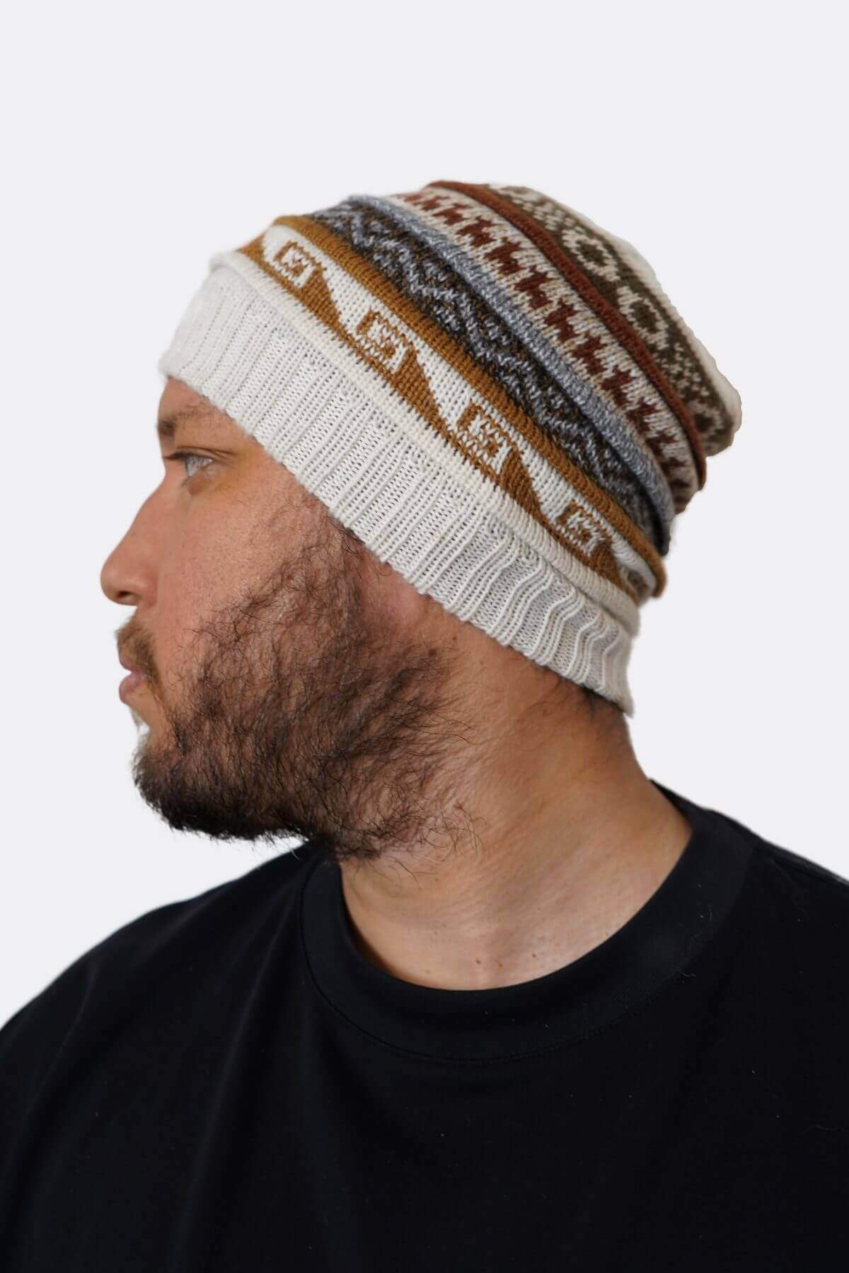 Alpaca wool Beanie 100% Peruvian alpaca Handmade Unisex