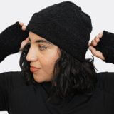 Alpaca wool Beanie 100% Peruvian alpaca Handmade Women's